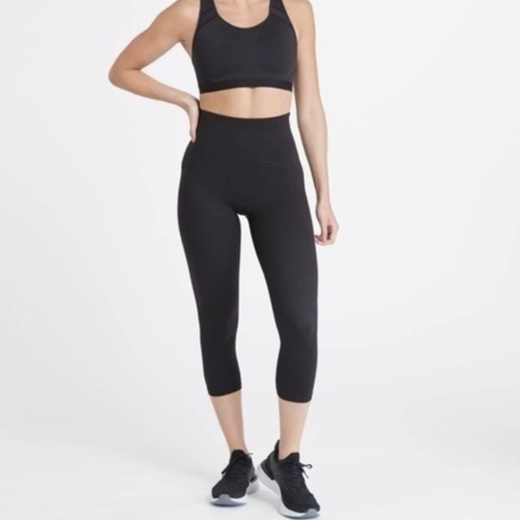 Spanx Active Crop Legging Black 1X NWT - Picture 1 of 12